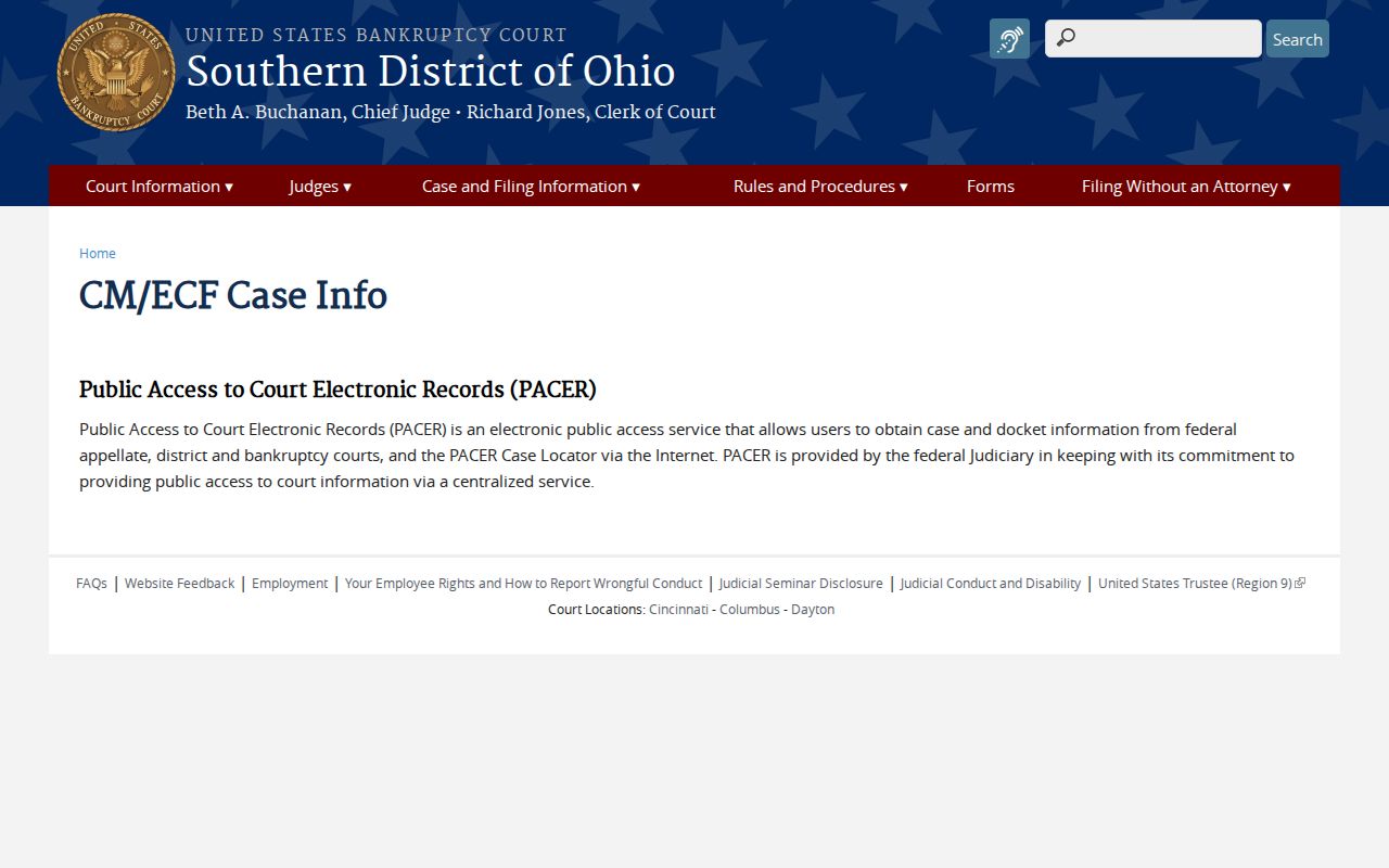 Morgan County court records Southern District Bankruptcy PACER case information