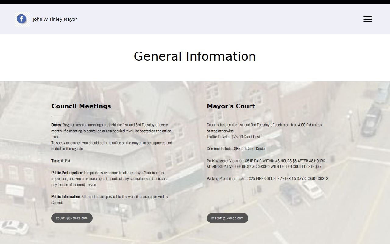 Morgan County McConnelsville village court docket Mayor’s Court schedule and ticket information
