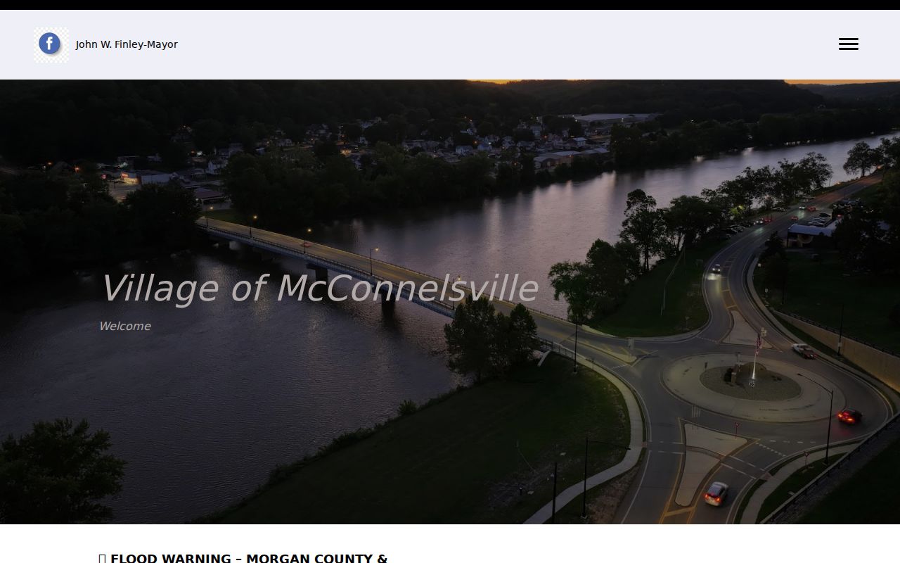 Morgan County McConnelsville village court docket village government contact page