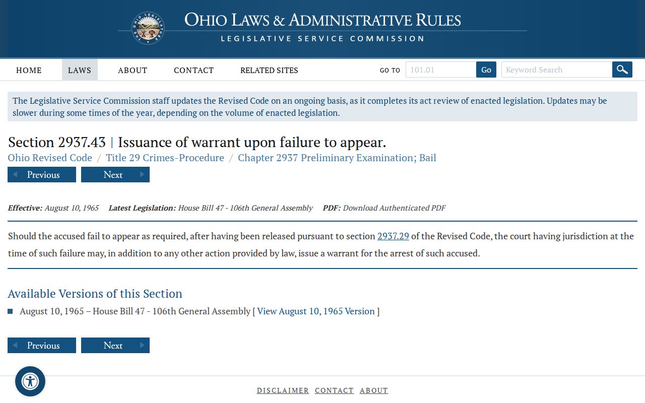 Morgan County traffic court records warrant-procedure law
