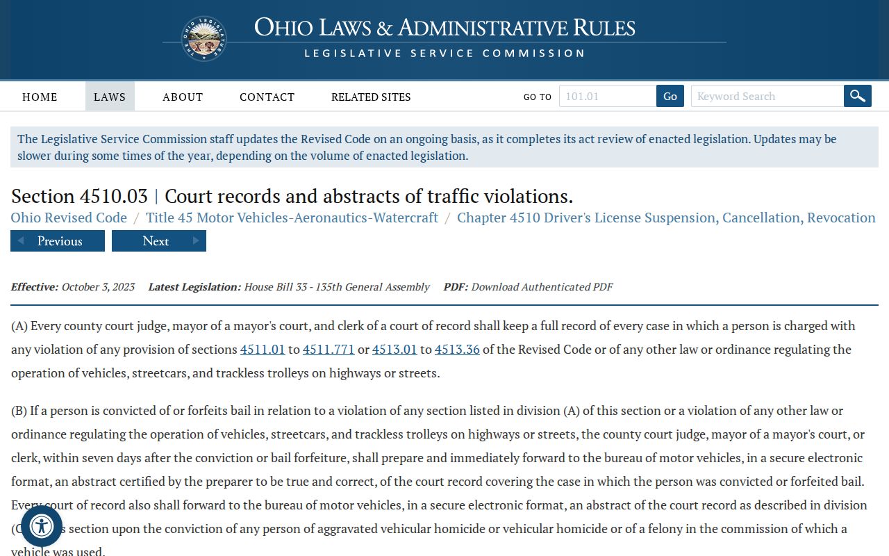 Morgan County traffic court records and BMV abstract law